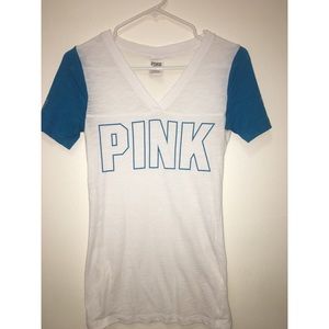 VS Pink baseball tee